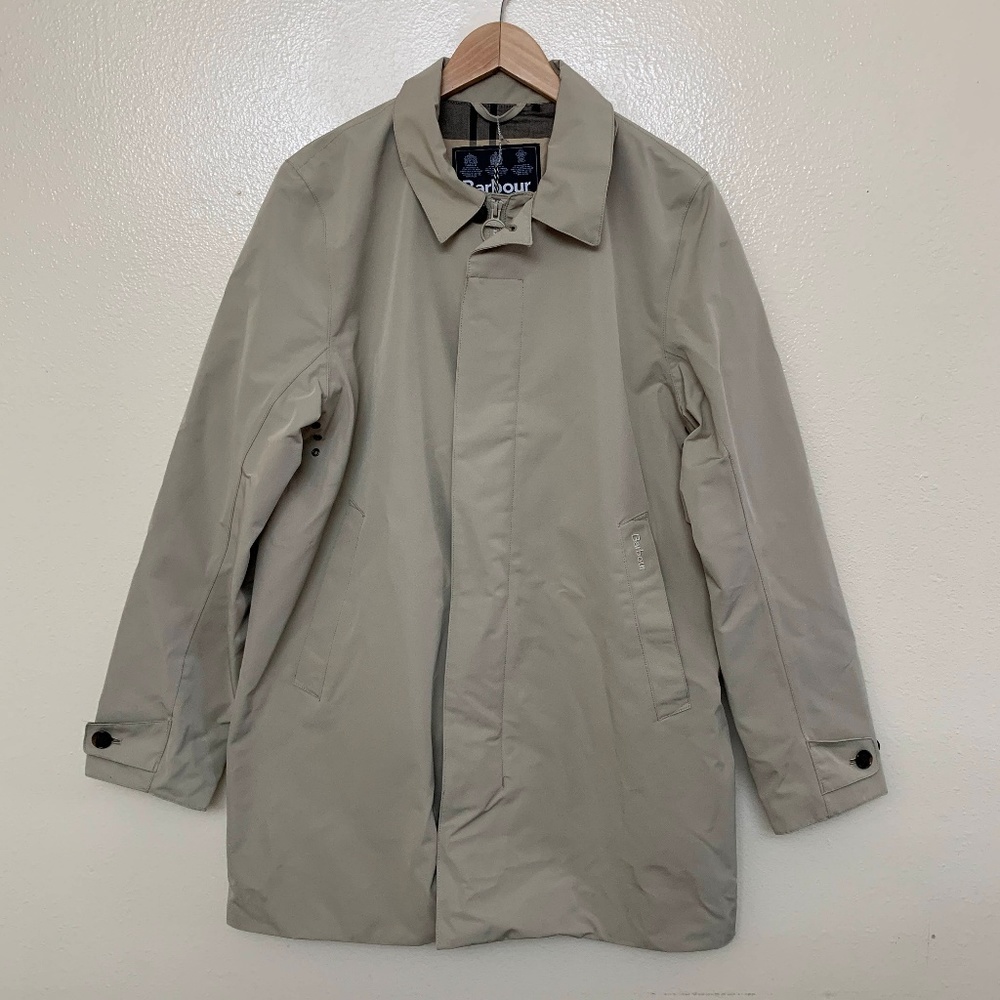 Barbour PLUS Colt Waterproof Trench Coat Beige - Picture 2 of 8